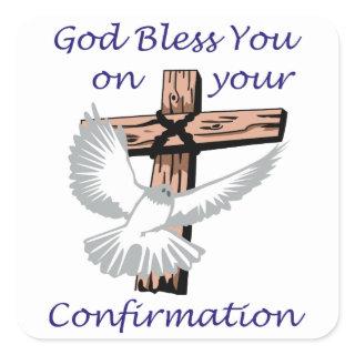 Blessed Confirmation Square Sticker