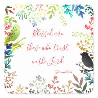 Blessed Square Sticker