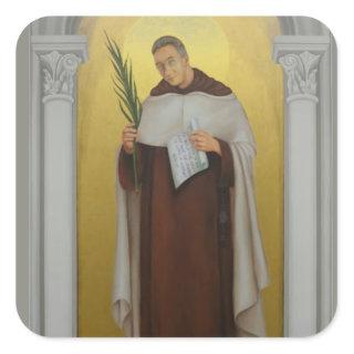 Blessed Titus Brandsma Carmelite Priest Holy Card Square Sticker