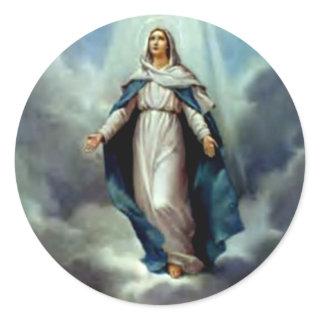 Blessed Virgin Mary - Mother of God Classic Round Sticker