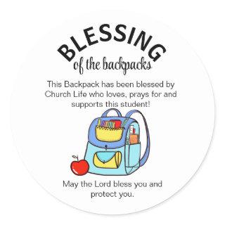 Blessing of the backpacks gift tags