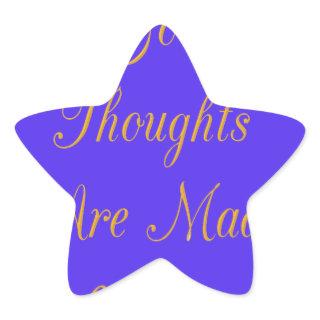 Blissful Reflections: Good Thoughts of Love Star Sticker