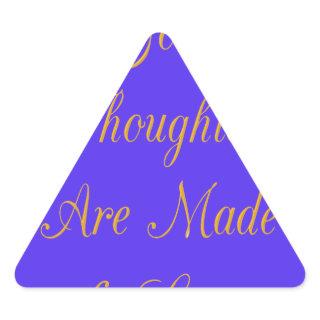 Blissful Reflections: Good Thoughts of Love Triangle Sticker