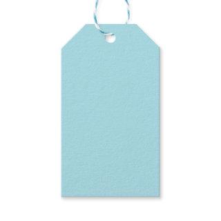 Blizzard Blue Solid Color Gift Tags