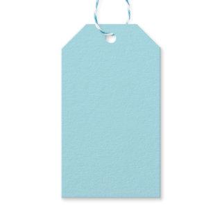 Blizzard Blue Solid Color Gift Tags