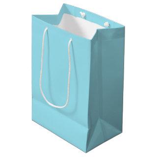 Blizzard Blue Solid Color Medium Gift Bag
