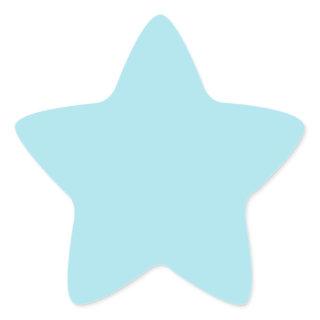 Blizzard Blue  (solid color)   Star Sticker