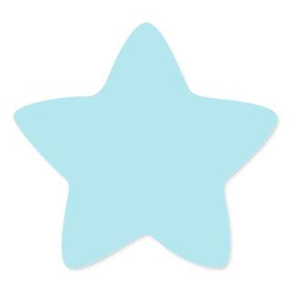 Blizzard Blue  (solid color)   Star Sticker