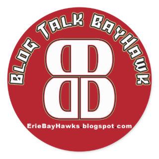 Blog Talk BayHawk Red Stickers