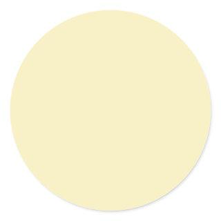 Blond (solid color)   Classic Round Sticker