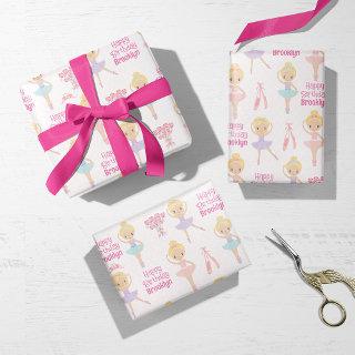 Blonde Ballerina Personalized  Sheets