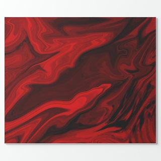 Blood Red Marble Design Gift