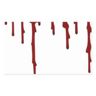 blood splatter 5 rectangular sticker