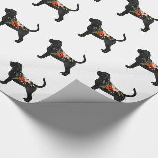 Bloodhound Dog Breed Boho Silhouette