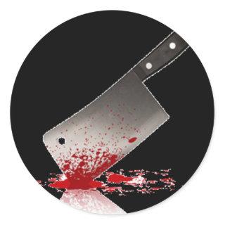 Bloody Cleaver Classic Round Sticker