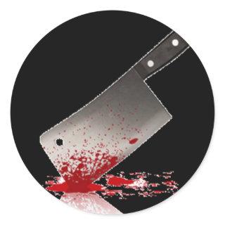 Bloody Cleaver Classic Round Sticker