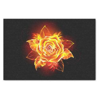 Blooming Fire Rose Tissue Paper