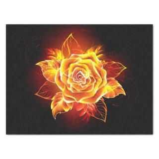 Blooming Fire Rose Tissue Paper