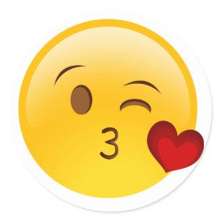 Blow a kiss emoji sticker