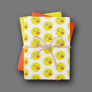 Blow Kiss Love Hearts Emoji Pattern  Sheets