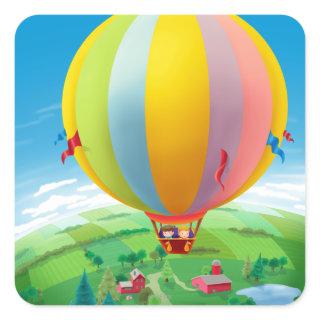 Blowing In The Wind Square Sticker