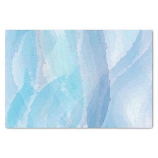 Blue, abstract, cool water color brush stroke art tissue paper