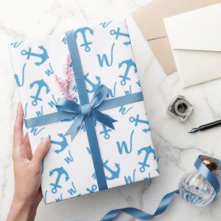 Blue Anchor & Monogram