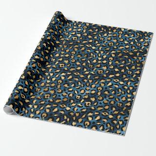 Blue and Gold Leopard Series Design 1