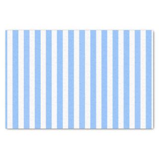 Blue and white candy stripes tissue paper