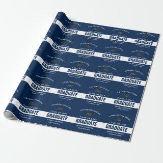 Blue and White Custom Graduation