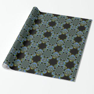 Blue and Yellow Kaleidoscope Art Print