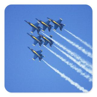 Blue Angels flyby during 2006 Fleet Week 2 Square Sticker