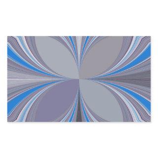 Blue Ash Gray Polka Dot Texture Art Print Rectangular Sticker