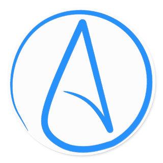 Blue Atheist A Classic Round Sticker