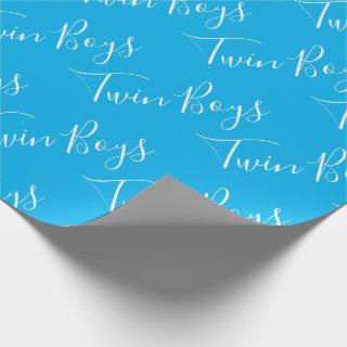 Blue Baby Boy Script Twin Boys