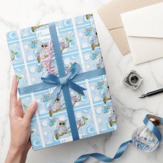 Blue Baby Owl | Shower Theme