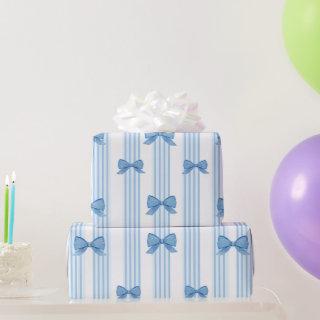 Blue Bow Coquette Pattern