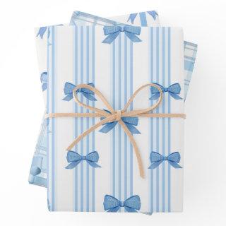 Blue Bow Coquette Pattern  Sheets
