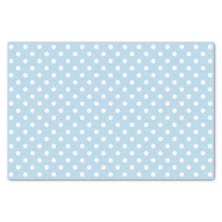 Blue boy baby shower gift polka dots tissue paper