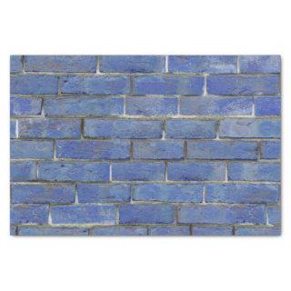Blue Brick Pattern Tissue Paper