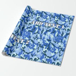 Blue Camouflage Military Background