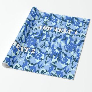 Blue Camouflage Military Background