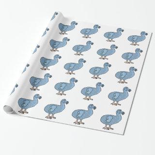 Blue Cartoon Dodo Bird