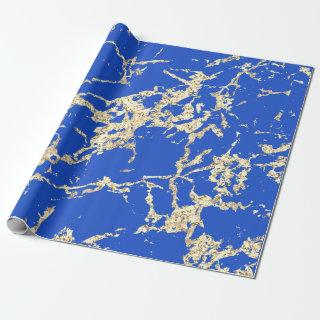 Blue Celestials Gold Marble Strokes Gift Idea