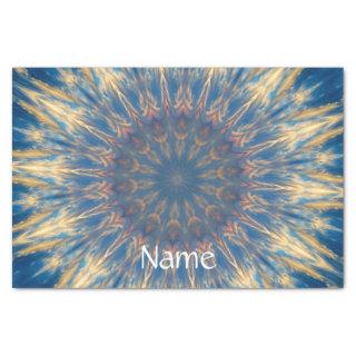 Blue Chakra Kaleidoscope Thunder_Cove  Tissue Paper
