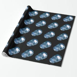 Blue Chrome Skull