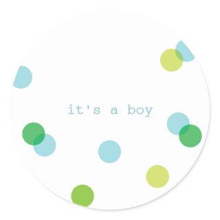 Blue confetti | It's a boy stickers