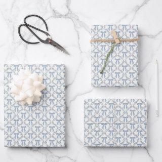 Blue Coquette Bows, Trellis, Preppy   Sheets