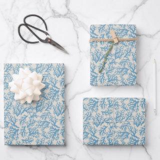 Blue Coral Pattern  Sheets