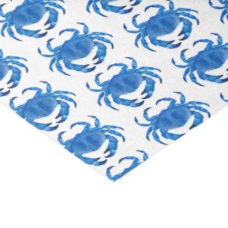 Blue Crab Seaside Ocean pattern Tissue Paper